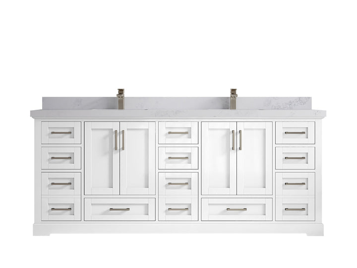 Boston 84 in. W x 22 in. D Double Sink Bathroom Vanity - photo 23