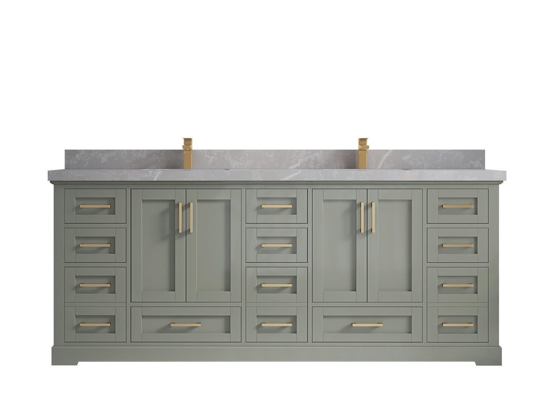 Boston 84 in. W x 22 in. D Double Sink Bathroom Vanity - Willow Bath and Vanity