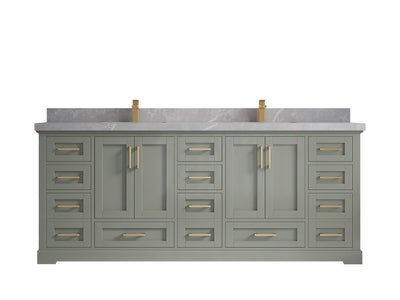Boston 84 in. W x 22 in. D Double Sink Bathroom Vanity - Willow Bath and Vanity