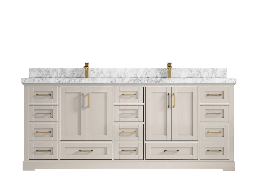 Boston 84 in. W x 22 in. D Double Sink Bathroom Vanity - Willow Bath and Vanity