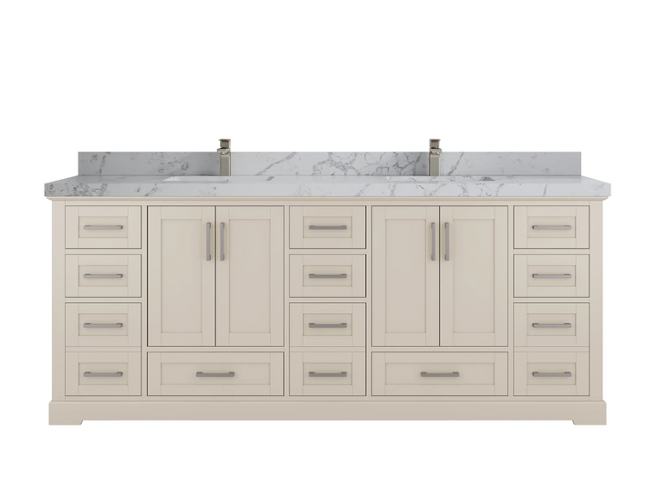 Boston 84 in. W x 22 in. D Double Sink Bathroom Vanity - photo 29