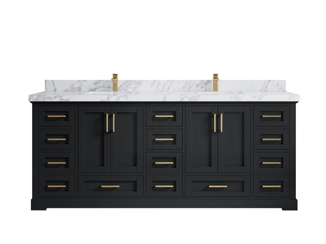 Boston 84 in. W x 22 in. D Double Sink Bathroom Vanity - Willow Bath and Vanity