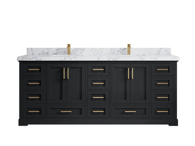 Boston 84 in. W x 22 in. D Double Sink Bathroom Vanity - Willow Bath and Vanity