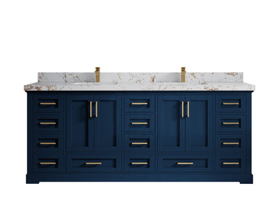 Boston 84 in. W x 22 in. D Double Sink Bathroom Vanity - Willow Bath and Vanity