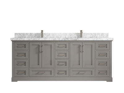 Boston 84 in. W x 22 in. D Double Sink Bathroom Vanity - Willow Bath and Vanity