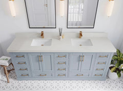 Boston 84 in. W x 22 in. D Double Sink Bathroom Vanity - photo 7