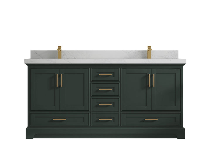Boston Fenway 72 in. W x 22 in. D Double Sink Bathroom Vanity - photo 1