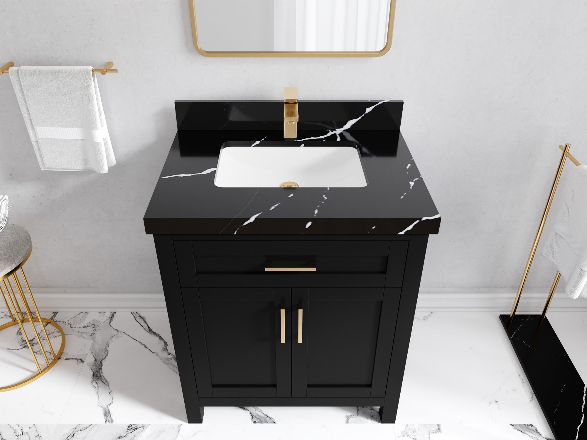 Cambridge 30 in. W x 22 in. D Single Sink Bathroom Vanity - Willow Bath and Vanity