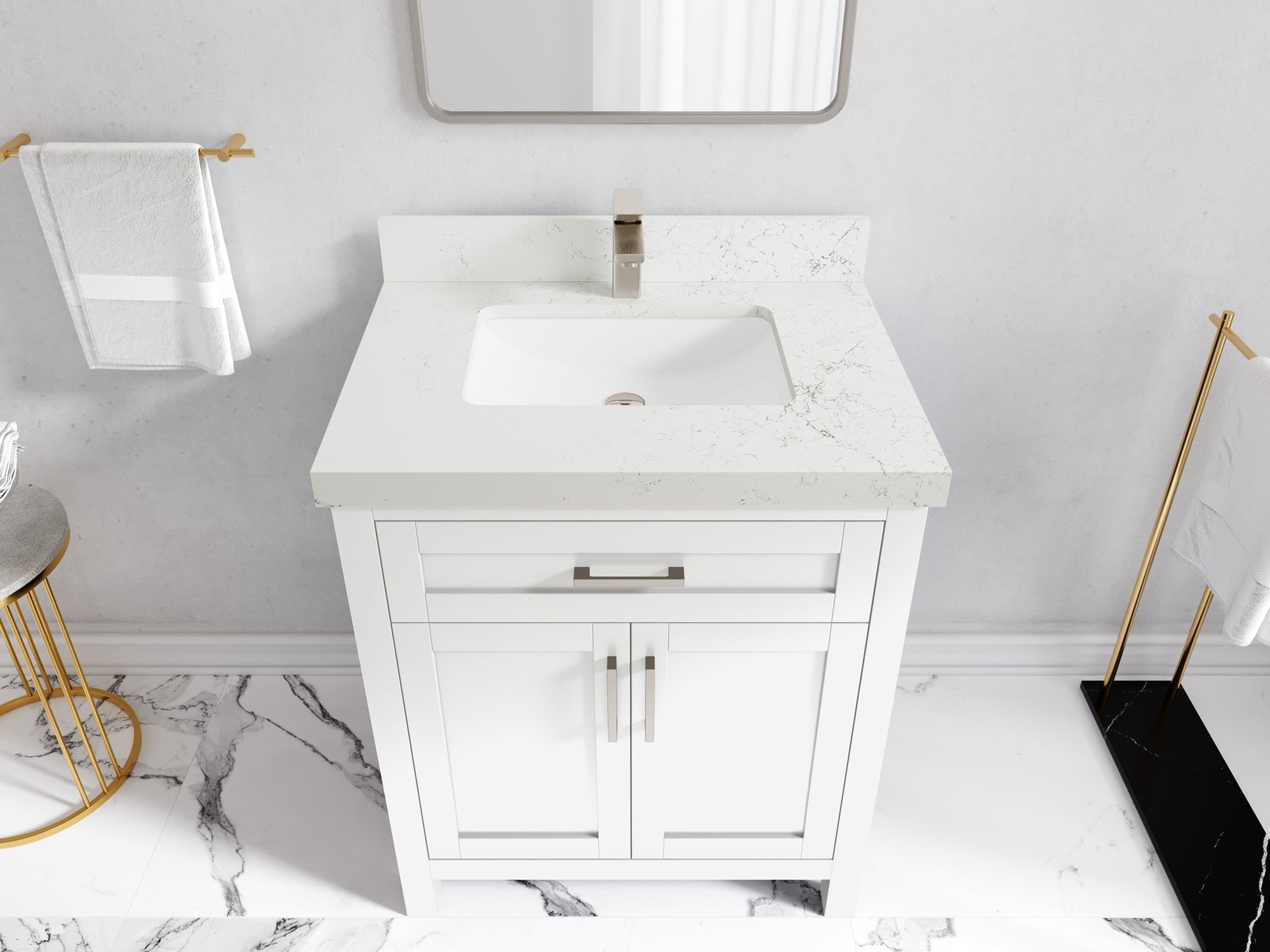Cambridge 30 in. W x 22 in. D Single Sink Bathroom Vanity - Willow Bath and Vanity