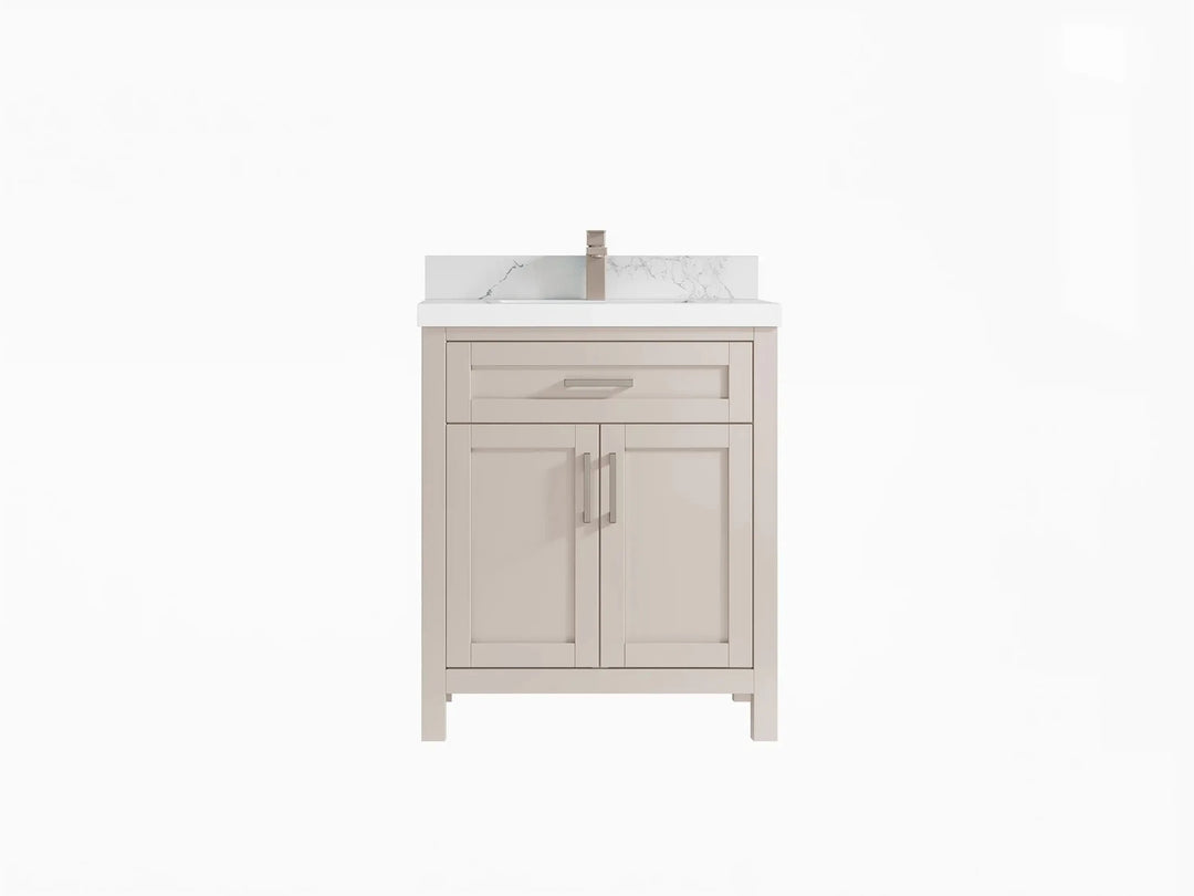 Cambridge 30 in. W x 22 in. D Single Sink Bathroom Vanity | 
              
                 Fine Grain Linen Beige
                
                  
             - CAM-CAB-FNG-29 - photo №1