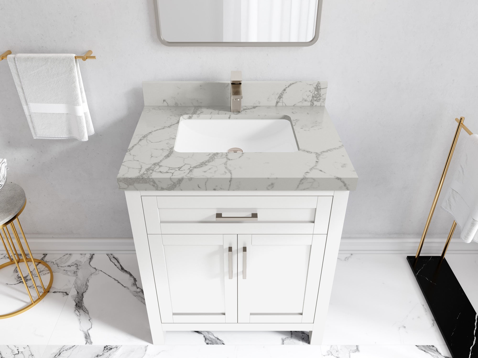 Cambridge 30 in. W x 22 in. D Single Sink Bathroom Vanity - Willow Bath and Vanity