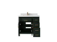 Cambridge 36 in. W x 22 in. D Left Offset Sink Bathroom Vanity - photo 5