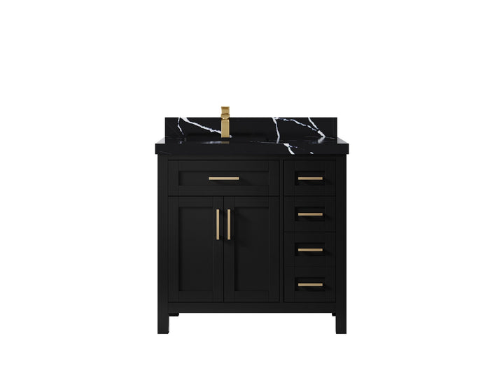 Cambridge 36 in. W x 22 in. D Left Offset Sink Bathroom Vanity - photo 14