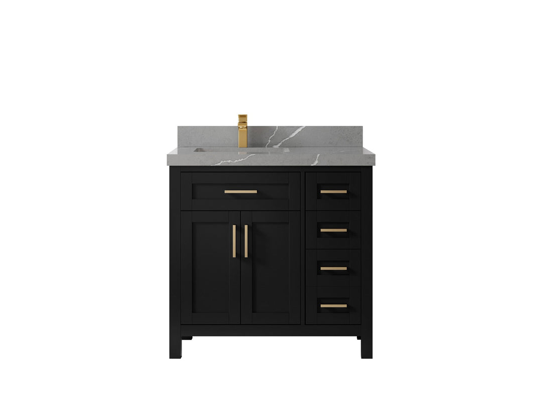 Cambridge 36 in. W x 22 in. D Left Offset Sink Bathroom Vanity - Willow Bath and Vanity