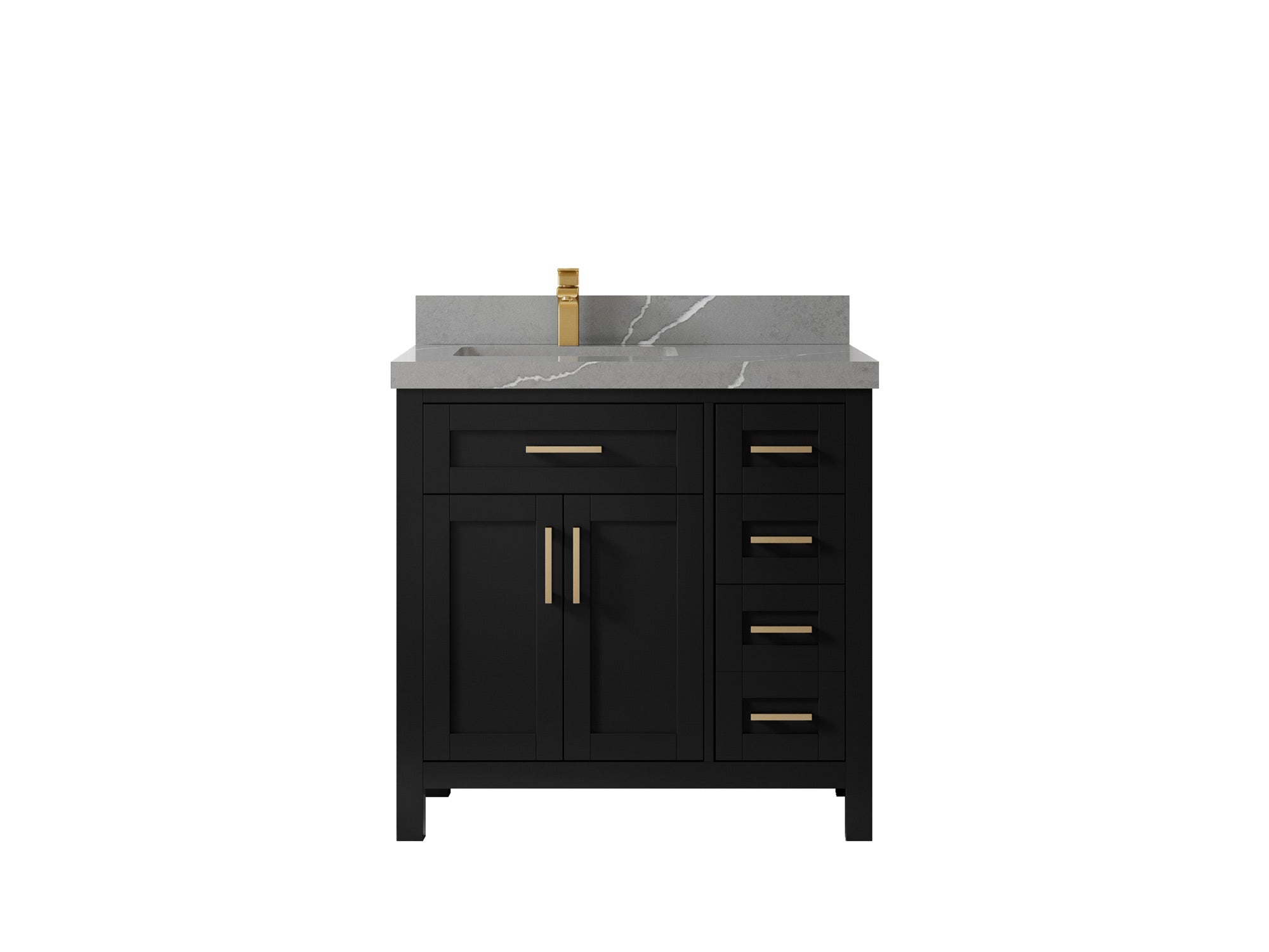 Cambridge 36 in. W x 22 in. D Left Offset Sink Bathroom Vanity - Willow Bath and Vanity