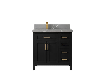 Cambridge 36 in. W x 22 in. D Left Offset Sink Bathroom Vanity - Willow Bath and Vanity