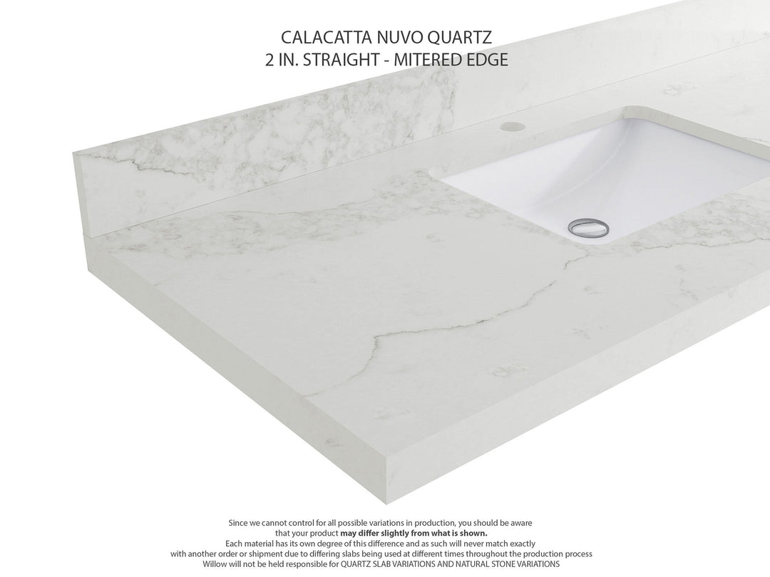 Cambridge 36 in. W x 22 in. D Left Offset Sink Bathroom Vanity - Willow Bath and Vanity