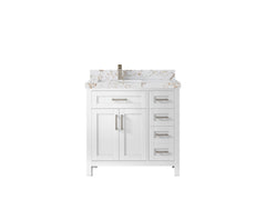 Cambridge 36 in. W x 22 in. D Left Offset Sink Bathroom Vanity - photo 24