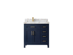 Cambridge 36 in. W x 22 in. D Left Offset Sink Bathroom Vanity - photo 32