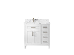 Cambridge 36 in. W x 22 in. D Left Offset Sink Bathroom Vanity - photo 25