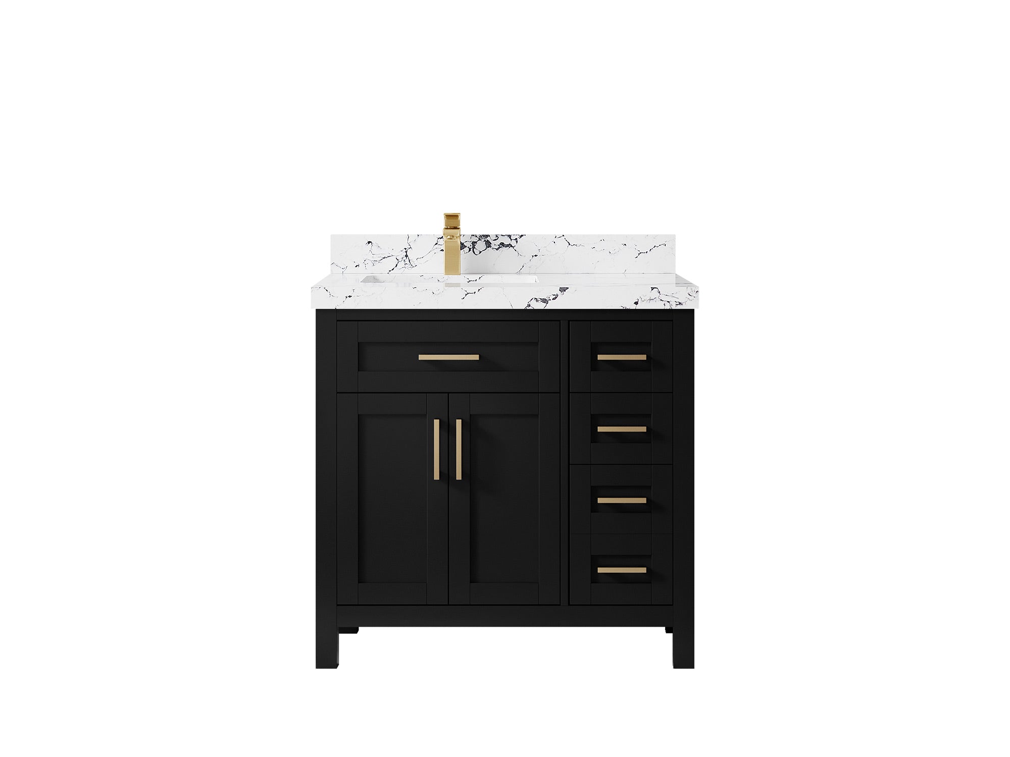 Cambridge 36 in. W x 22 in. D Left Offset Sink Bathroom Vanity - Willow Bath and Vanity