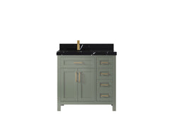 Cambridge 36 in. W x 22 in. D Left Offset Sink Bathroom Vanity - photo 9