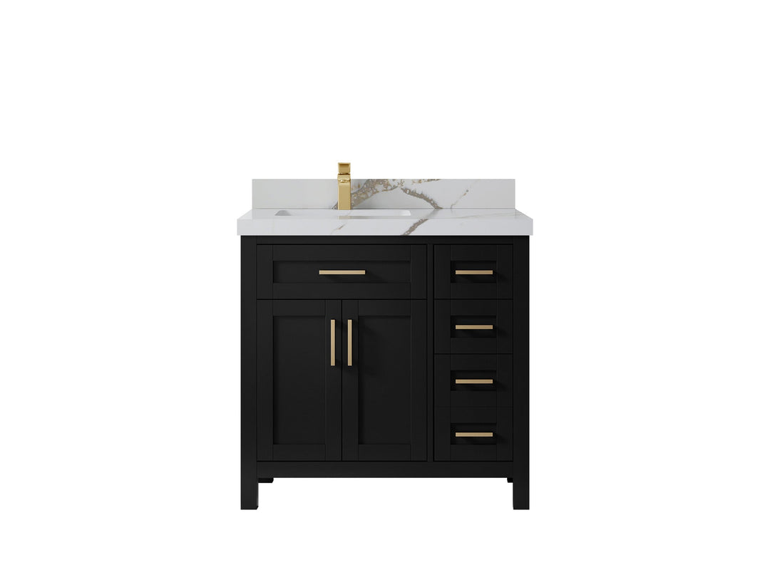 Cambridge 36 in. W x 22 in. D Left Offset Sink Bathroom Vanity - Willow Bath and Vanity