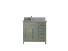 Cambridge 36 in. W x 22 in. D Left Offset Sink Bathroom Vanity - photo 33