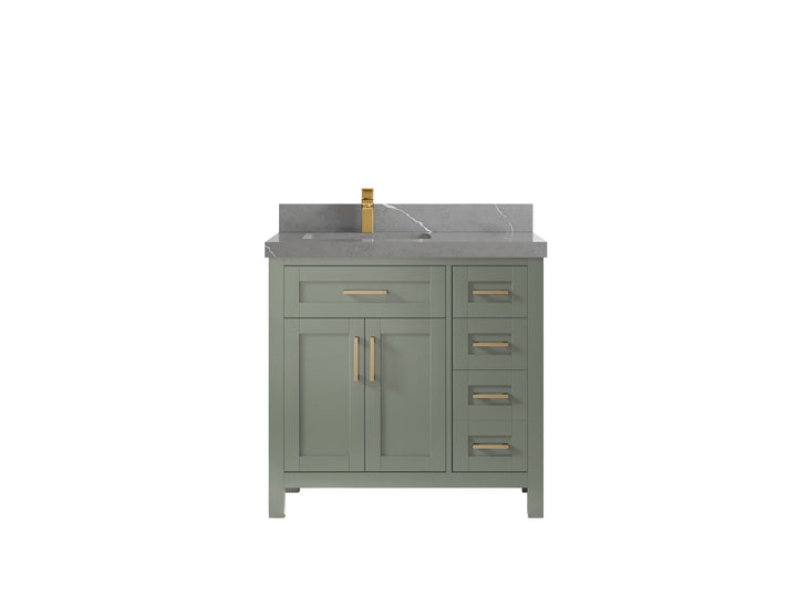 Cambridge 36 in. W x 22 in. D Left Offset Sink Bathroom Vanity - photo 39