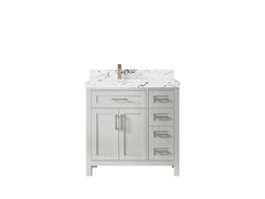 Cambridge 36 in. W x 22 in. D Left Offset Sink Bathroom Vanity - photo 40