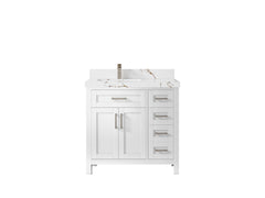 Cambridge 36 in. W x 22 in. D Left Offset Sink Bathroom Vanity - photo 23