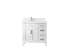 Cambridge 36 in. W x 22 in. D Left Offset Sink Bathroom Vanity - photo 13