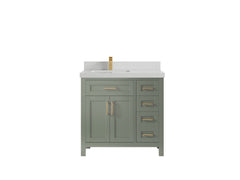 Cambridge 36 in. W x 22 in. D Left Offset Sink Bathroom Vanity - photo 21