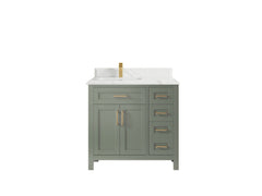 Cambridge 36 in. W x 22 in. D Left Offset Sink Bathroom Vanity - photo 23
