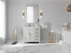Cambridge 36 in. W x 22 in. D Left Offset Sink Bathroom Vanity - photo 4