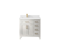 Cambridge 36 in. W x 22 in. D Left Offset Sink Bathroom Vanity - photo 35