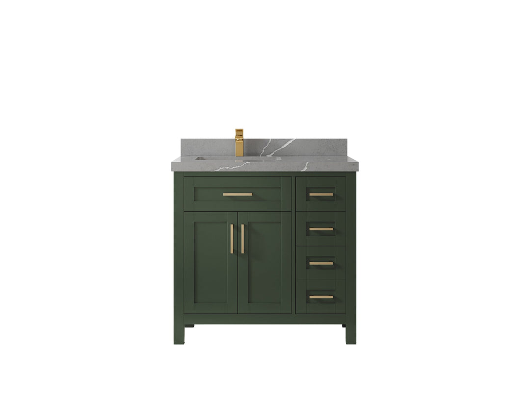 Cambridge 36 in. W x 22 in. D Left Offset Sink Bathroom Vanity - Willow Bath and Vanity