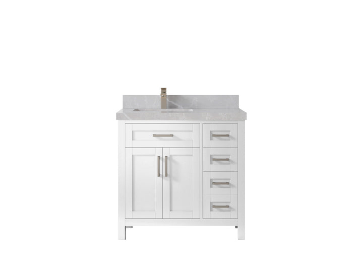 Cambridge 36 in. W x 22 in. D Left Offset Sink Bathroom Vanity - photo 42