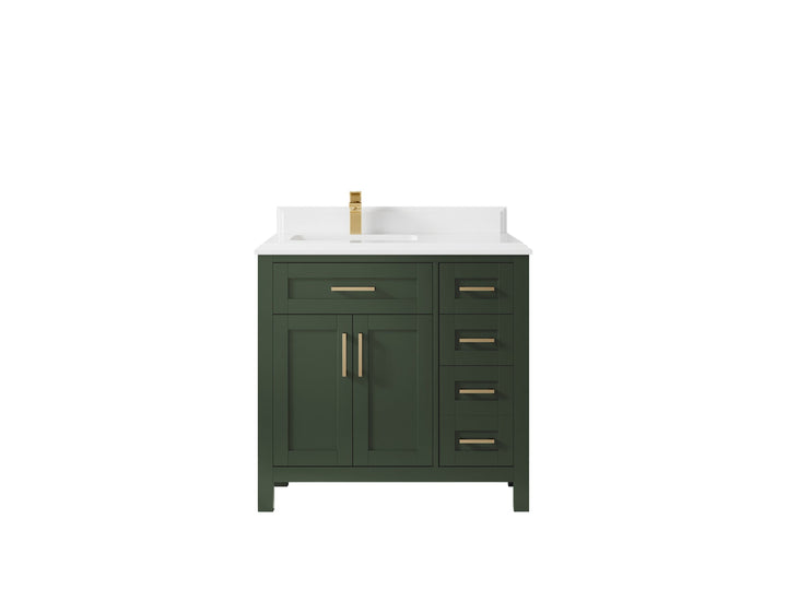 Cambridge 36 in. W x 22 in. D Left Offset Sink Bathroom Vanity - photo 44