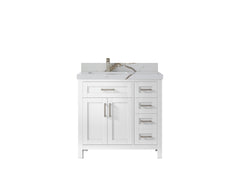 Cambridge 36 in. W x 22 in. D Left Offset Sink Bathroom Vanity - photo 10