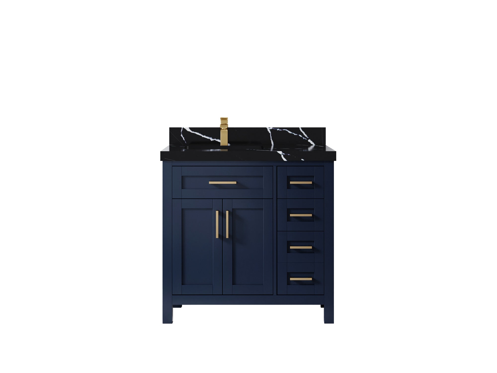Cambridge 36 in. W x 22 in. D Left Offset Sink Bathroom Vanity - Willow Bath and Vanity