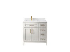 Cambridge 36 in. W x 22 in. D Left Offset Sink Bathroom Vanity - photo 47