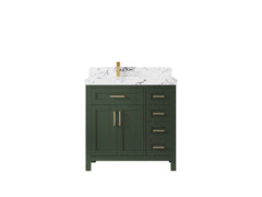 Cambridge 36 in. W x 22 in. D Left Offset Sink Bathroom Vanity - photo 12
