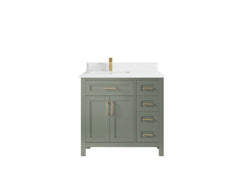 Cambridge 36 in. W x 22 in. D Left Offset Sink Bathroom Vanity - photo 27