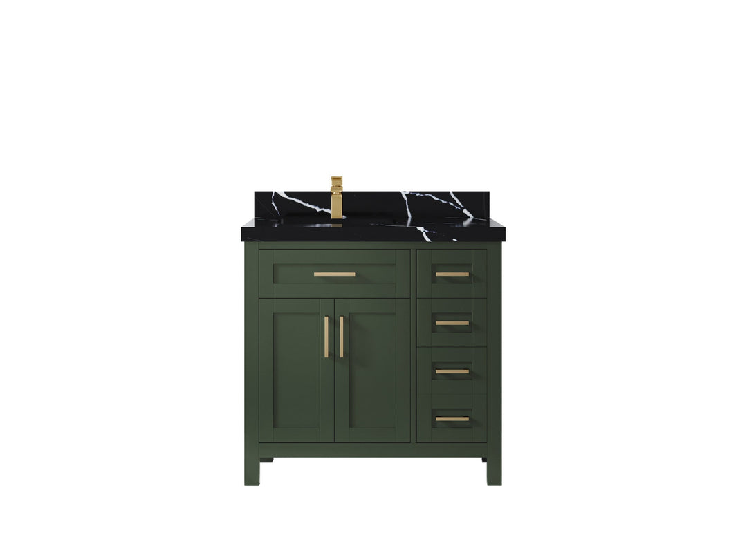 Cambridge 36 in. W x 22 in. D Left Offset Sink Bathroom Vanity - Willow Bath and Vanity