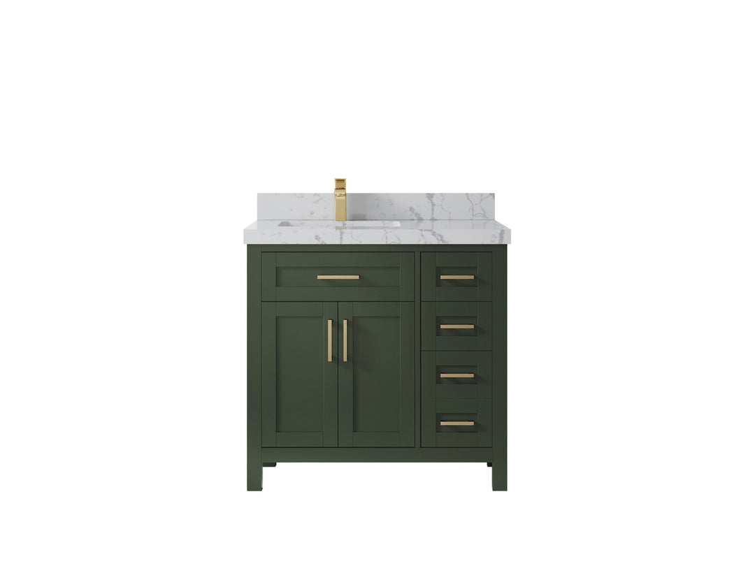 Cambridge 36 in. W x 22 in. D Left Offset Sink Bathroom Vanity - Willow Bath and Vanity