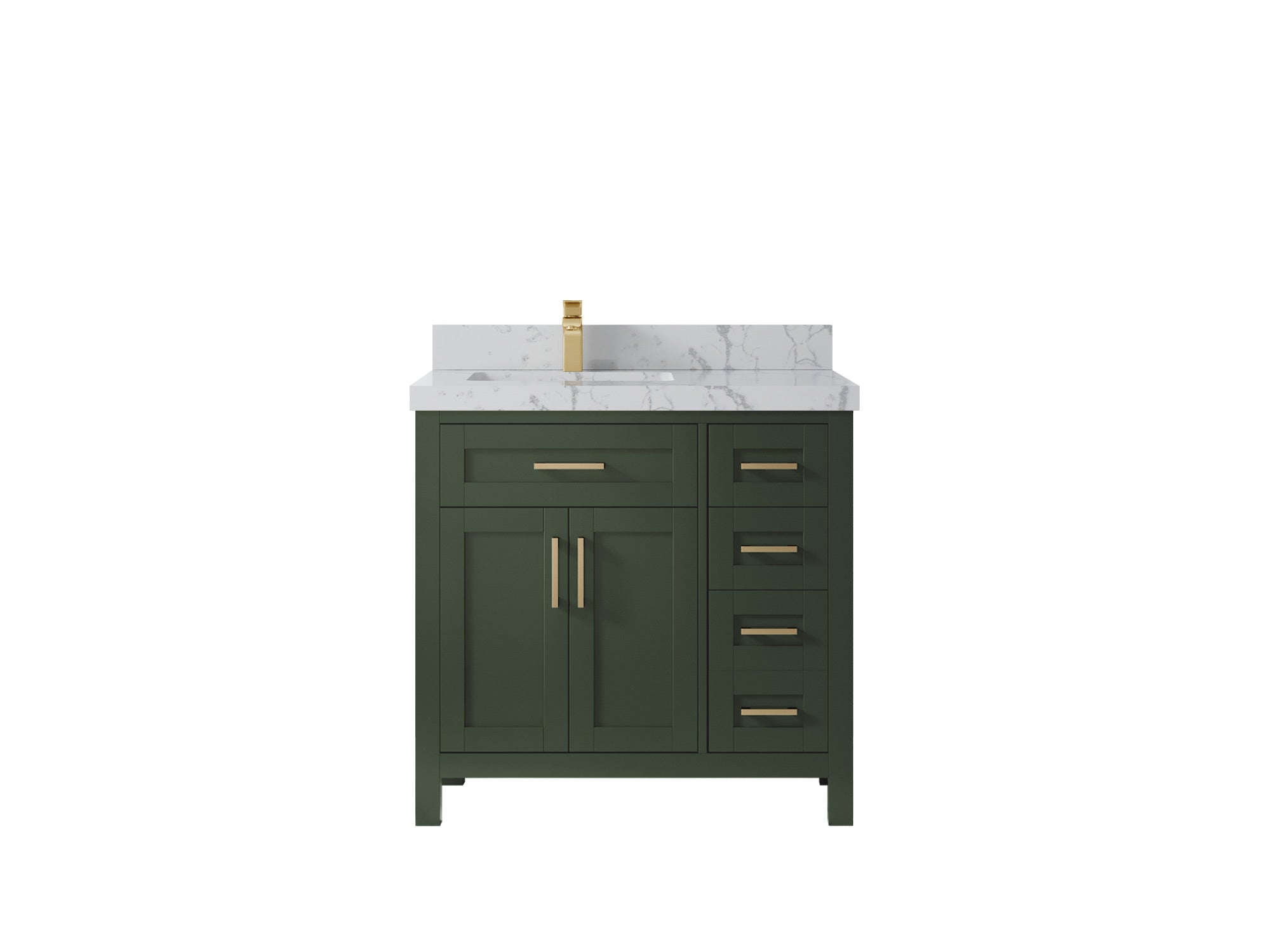 Cambridge 36 in. W x 22 in. D Left Offset Sink Bathroom Vanity - Willow Bath and Vanity