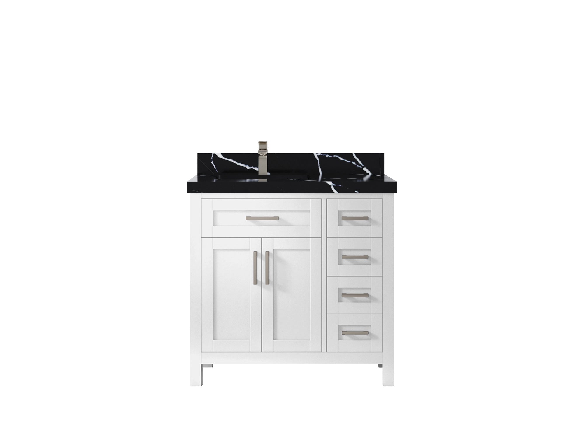 Cambridge 36 in. W x 22 in. D Left Offset Sink Bathroom Vanity - Willow Bath and Vanity