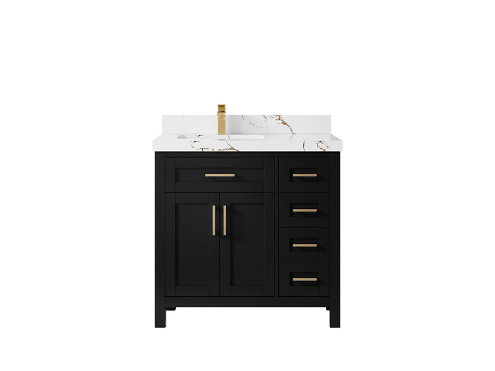 Cambridge 36 in. W x 22 in. D Left Offset Sink Bathroom Vanity - photo 40