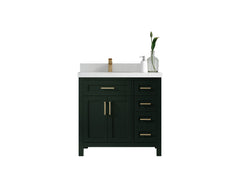 Cambridge 36 in. W x 22 in. D Left Offset Sink Bathroom Vanity - photo 1